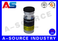 Imprimir plástico impermeável das etiquetas dos tubos de ensaio de tubos de ensaio etiquetados testosterona para garrafas de óleos