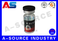 Coloração de adesivo personalizável 10 ml / 2 ml Etiquetas de frasco de bico Bodybuilding Para testes de laboratório
