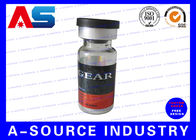 Etiquetas esteróides dos tubos de ensaio 10ml de vidro, impressão esteróide feita sob encomenda do tubo de ensaio da etiqueta