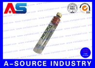 Etiquetas de frasco de plástico impermeável de peptídeos Adesivo forte para frasco injectável Etiqueta transparente