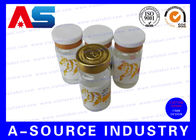 Impressão personalizada da folha de 10ml Vial Labels Gold para o empacotamento estéril das garrafas da injeção
