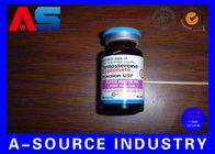 Bodybuilding Cypionate 200 mg Pílula Etiqueta do frasco Com Holograma a Laser Impressão de etiquetas de frasco de vidro