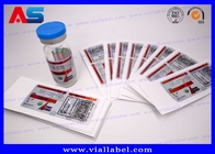Fábrica de impressão de etiquetas de frascos de ePeptidees CMYK para frascos de vidro de medicamentos