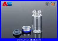 Conta-gotas de vidro vazio farmacêutico dos tubos de ensaio dos produtos vidreiros de laboratório e tampões plásticos 10ml