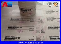 Etiqueta plástica da garrafa de comprimido da prescrição para etiquetas adesivas do GV ROHS do ISO dos frascos 30ml para garrafas plásticas