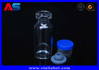 Tubos de ensaio de vidro pequenos da garrafa do vidro 5ml com bujão de borracha e tampão # 13 de plástico de alumínio