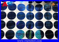 Impressão holográfica da etiqueta, etiquetas holográficas feitas sob encomenda para a caixa química