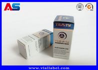 Cardiologia de alta qualidade Caixas pequenas para frascos Caixa azul Embalagem farmacêutica Peptido anabolizante Caixas de frascos de 10 ml