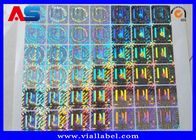 Holograma holográfico feito sob encomenda do vinil das etiquetas do laser da matriz vago para a caixa de armazenamento do tubo de ensaio