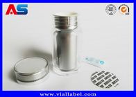 60 comprimidos Farmácia Violos de pílulas pequenas certificados SGS Com tampas de plástico à prova de crianças frascos de pílulas de farmácia