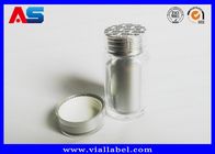 Garrafas plásticas de prata da cápsula da cor 60ml/garrafa vazia medicina do nível superior