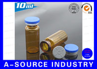 10ml tubos de ensaio de vidro diminutos ambarinos tubo de ensaio e bujões de vidro médicos