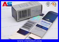 4C Impressão Holográfica Caixas para frascos de 10 ml Para Peptídeos Injetáveis Caixas para embalagens farmacêuticas
