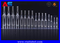 2ml 3ml 5ml 10ml curvou tubos de ensaio de vidro pequenos do pescoço