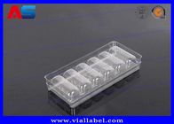 Tray Packaging Medication Blister Packs transparente claro para os tubos de ensaio de vidro, grava palavras empola