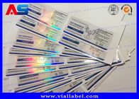 Peptide holográfico farmacêutico de 10ml Vial Labels Custom For Injection