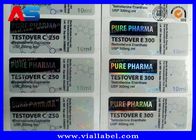 Farmácia Botelho de Medicamentos 10 ml Vial Etiquetas Laser Holograma + CMYK Impressão de etiquetas para frascos de vidro
