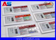 Garrafas holográficas de 10ml Vial Stickers For Injectable Peptide Primobolan