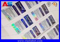 Peptídeo Adesivo Embalagens Farmacêuticas Rótulos de Garrafas de 15ml Folha de Prata Cor Rótulo de frasco de remédio