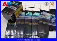 Caixa e rótulo de embalagem holográmica para medicamentos para Peptido Oral Caixas de papel para frascos de 10 ml