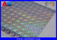 Etiquetas holográficas evidentes do número de série 3D do QR Code da calcadeira