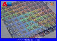 Etiquetas holográficas evidentes do número de série 3D do QR Code da calcadeira