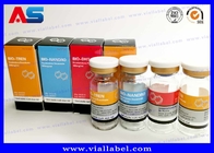 A garrafa farmacêutica de Cypionate da testosterona etiqueta o ISO de 25x60mm certificado