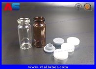Farmácia da impressão de 10ML as garrafas de vidro da bio CMYK com tampas ISO19001-2008 aprovaram