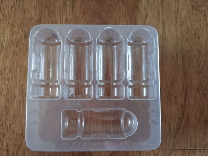 2ml médico engarrafa bandejas transparentes de empacotamento da bolha do PVC no estoque 6