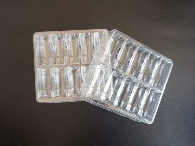 2ml médico engarrafa bandejas transparentes de empacotamento da bolha do PVC no estoque 4