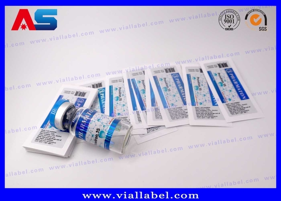 Impressão Holográfica Peptido 10 ml Etiquetas de frasco de vidro