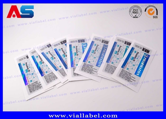Impressão Holográfica Peptido 10 ml Etiquetas de frasco de vidro
