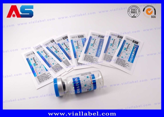 Impressão de etiquetas de peptídeos para garrafas de vidro, etiquetas holográficas para garrafas de 10 ml