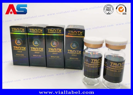 Custom Free Design 10ml Caixas de garrafas para rótulos e frascos Embalagem caixa de embalagem de medicamentos