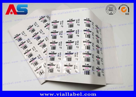 Peptídeos em frascos Impressão de rótulos farmacêuticos Melanotan 2 4C para frasco para frasco de 2 ml