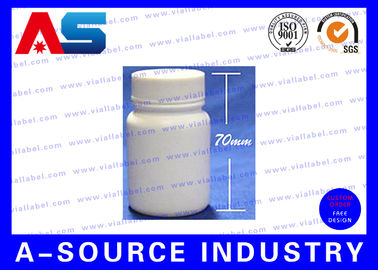 60 ml cápsulas de plástico em PE 70 mm * 27 mm com proteção selos sensíveis frascos de plástico de medicamentos