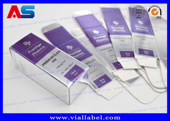 Embalagem de frasco de medicamento para pílulas Caixas de frasco de 10 ml Para embalagem médica Caixas de embalagem farmacêutica prateadas