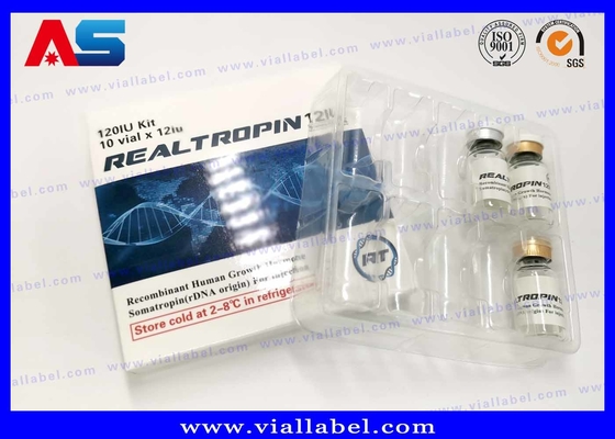 2ml / 3mL / 5mL / 10mL Embalagem Hcg Cartão de Papel Etiqueta e Bolhas de Plástico personalizado