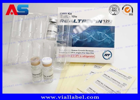 2ml / 3mL / 5mL / 10mL Embalagem Hcg Cartão de Papel Etiqueta e Bolhas de Plástico personalizado