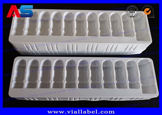 Blisters baratos de bandeja de plástico PET branco com frasco de 2 ml e garrafa de 10 ml