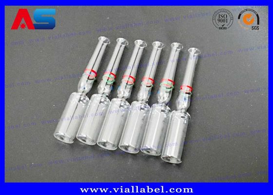 Ampolas de vidro farmacêuticas 1ml 2ml 3ml 4ml 5ml 10ml das drogas pequenas seguras do armazenamento