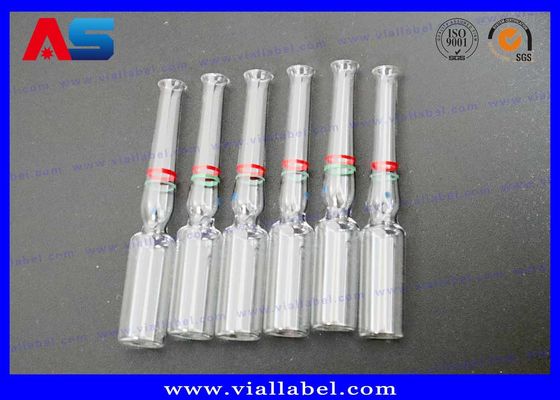 Ampolas de vidro farmacêuticas 1ml 2ml 3ml 4ml 5ml 10ml das drogas pequenas seguras do armazenamento