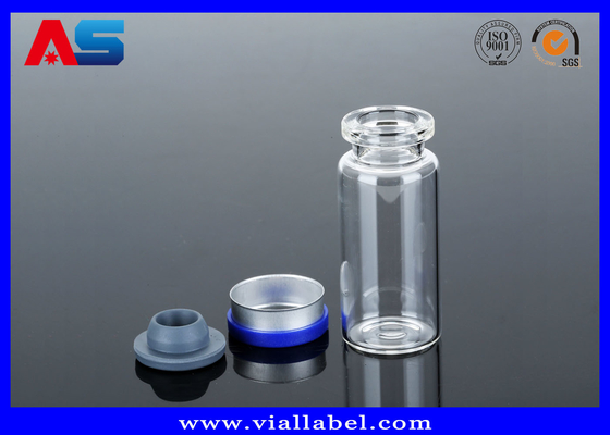 Válvulas de vidro vazias de laboratório farmacêutico, gotas e tampas de plástico, 10 ml de frascos de vidro pequenos
