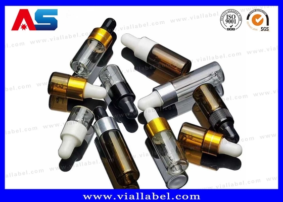 4 ml / 5 ml frasco de gotas frascos de vidro com tampa de parafuso para armazenar óleos de farmácia