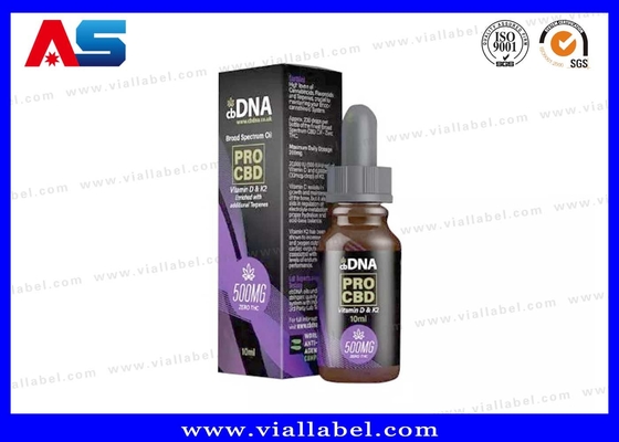 Pro CDB embalagem caixa e rótulo DNA óleo gotejadora garrafa rótulo e caixa fábrica de impressão