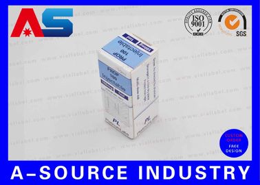 O logotipo personalizado imprimiu caixas do tubo de ensaio do papel revestido 10ml com selo da etiqueta do holograma da segurança