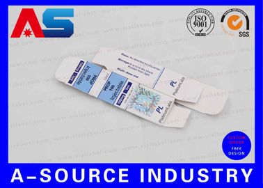 O logotipo personalizado imprimiu caixas do tubo de ensaio do papel revestido 10ml com selo da etiqueta do holograma da segurança