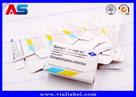Caixa de embalagem de frasco de vidro de papel de 10 ml para Pregnyl Hcg