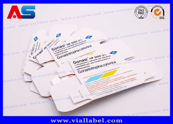 Caixa de embalagem de frasco de vidro de papel de 10 ml para Pregnyl Hcg