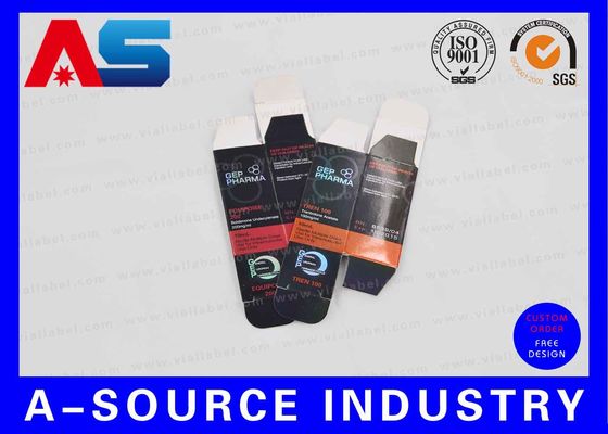 Rótulos de Embalagem Farmacêutica de Marca para Caixas Impressão CMYK Design Profissional / frascos de peptídeos